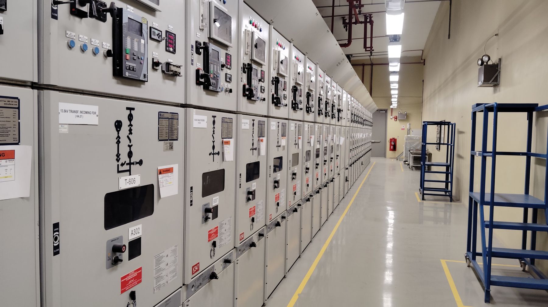 Representative industrial electrical control room
